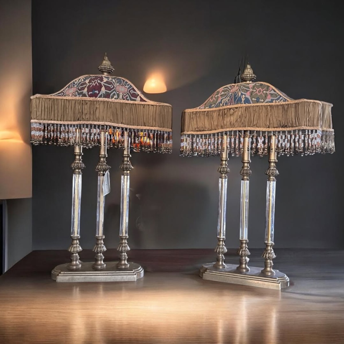 John Richard vintage çift abajur