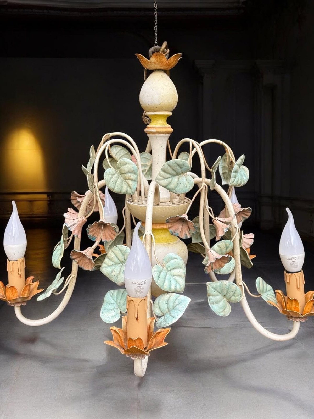 1950’ler İtalyan ferforje Avize