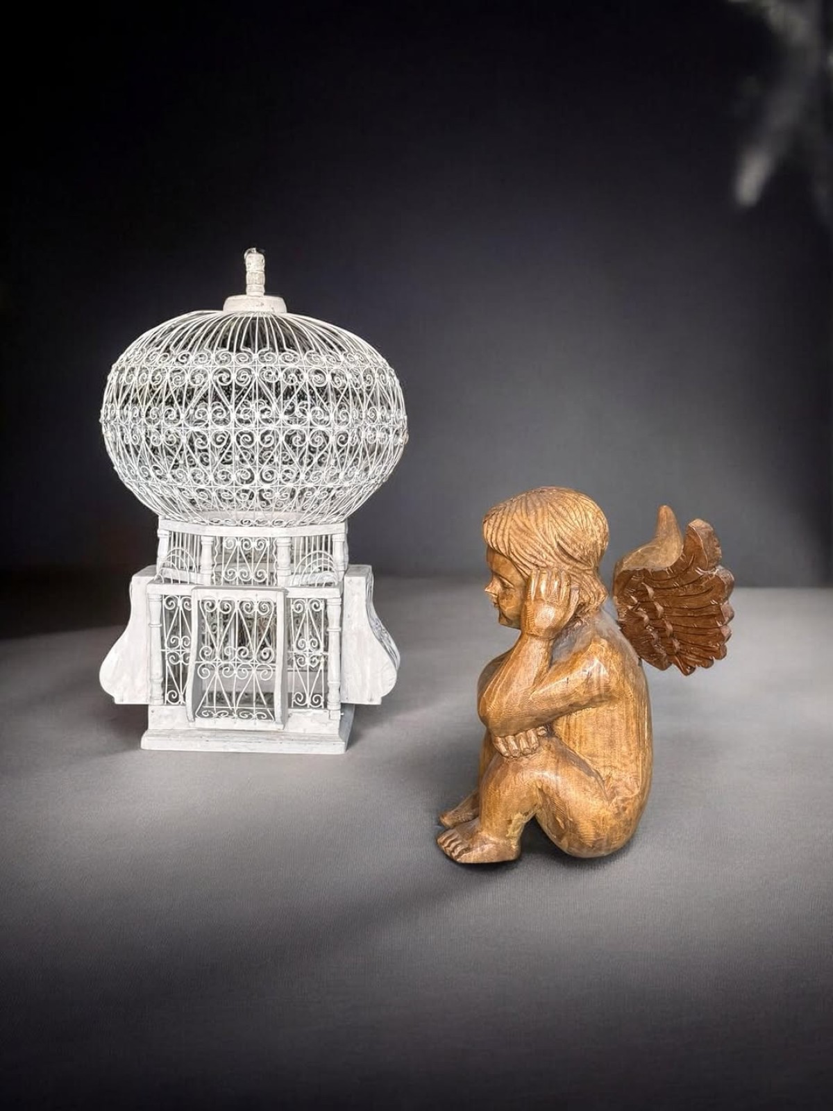 19. Yüzyıl Sonu Fransız Montgolfier Tarzı Kuş Kafesi