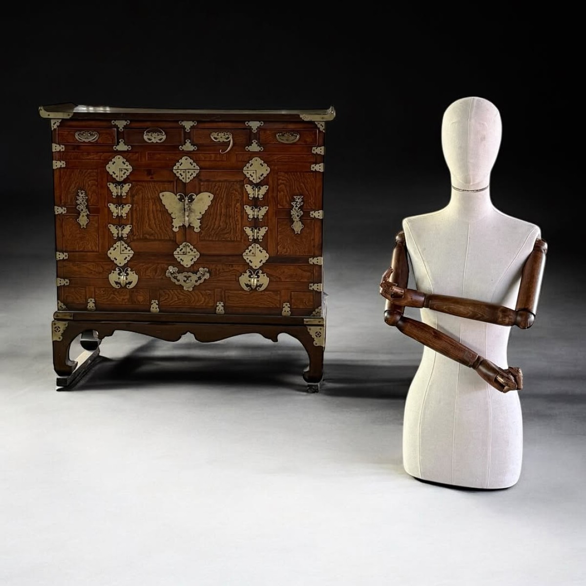 1900'lerin Başı Joseon Hanedanlığı Koleksiyonluk Kore Bandaji Sandığı