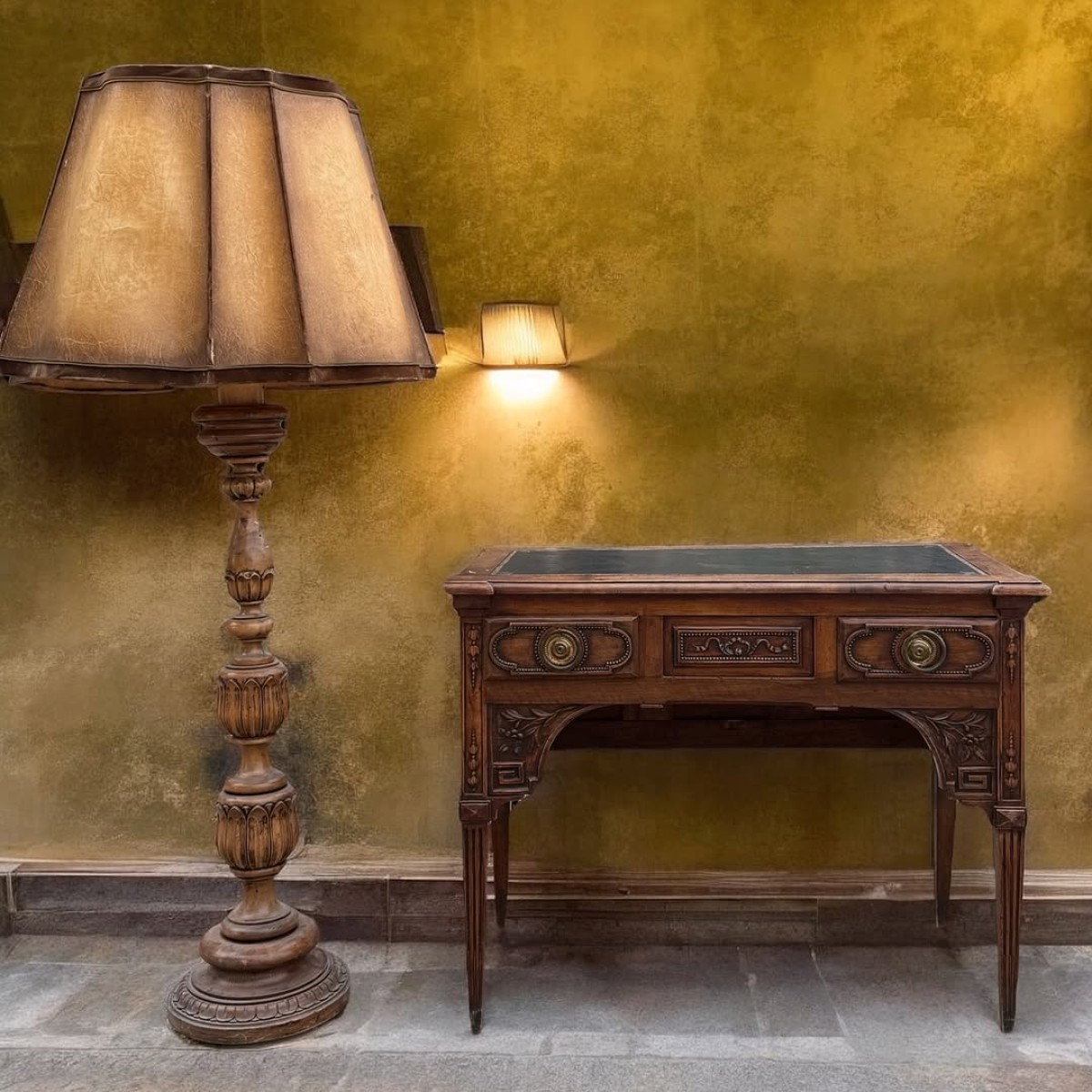 1900’ler İngiliz Edwardian stili çalışma masası