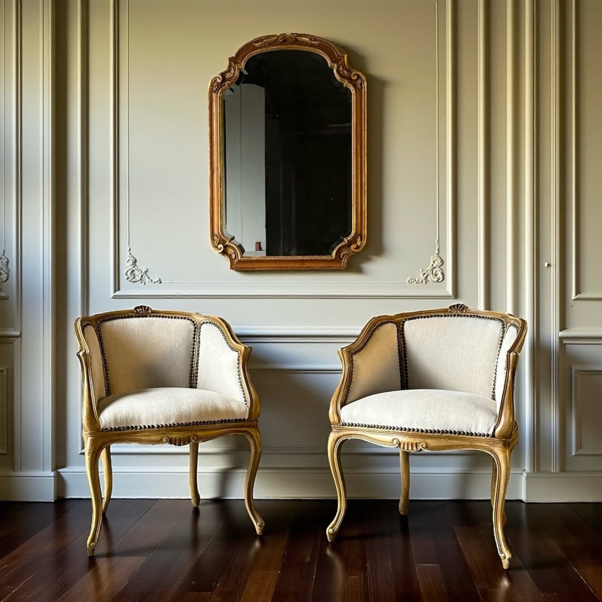 Fransız XV. Louis Stili Fiskos Koltukları