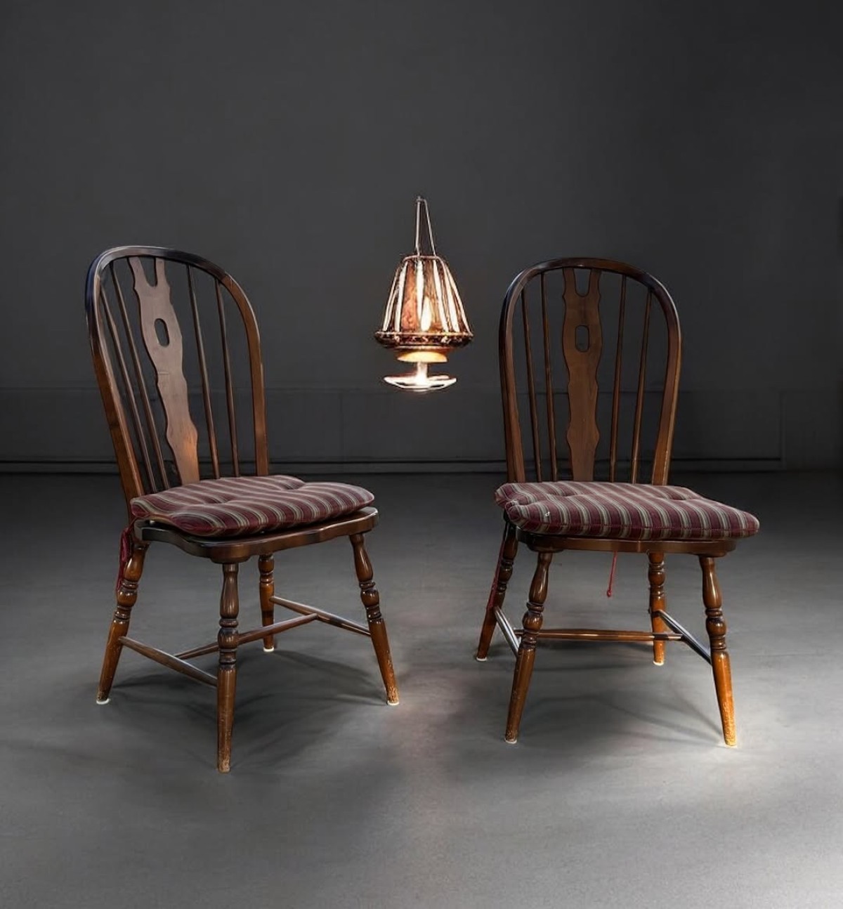 1970’ler SMF Germany Üretimi Windsor Stil Sandalye Seti (8 Adet)